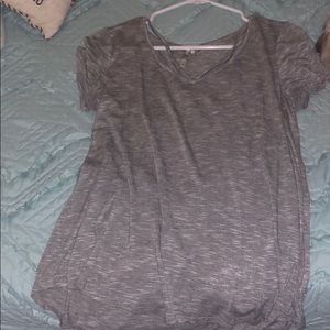 BKE Strappy Striped T-Shirt